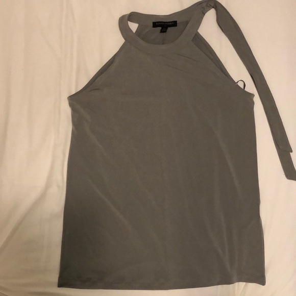 Banana Republic XS grey halter neck top - Picture 1 of 6